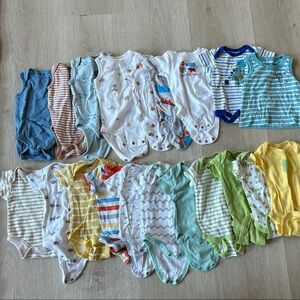 Colorful Baby Summer Onesie and shirt Set